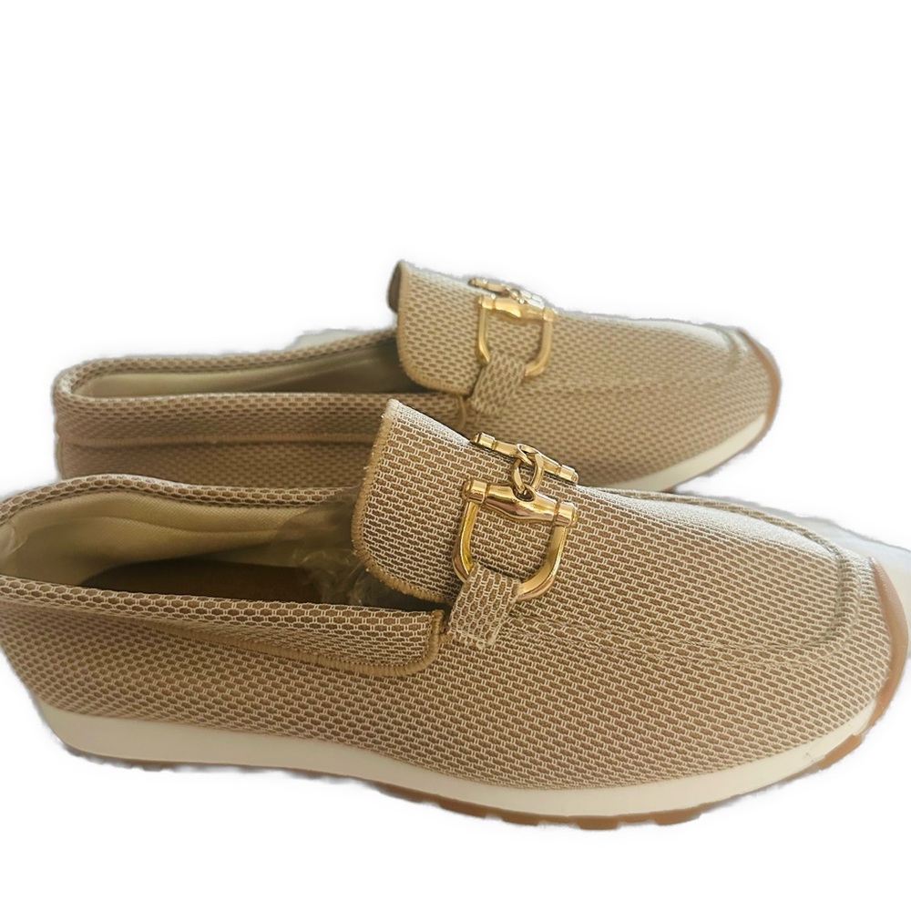 Susi Orthopedic Comfort Beige Loafers with Gold Buckles 40 NWOT - Picture 8 of 8
